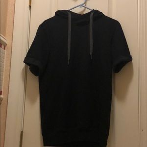 black adidas short sleeve hoodie